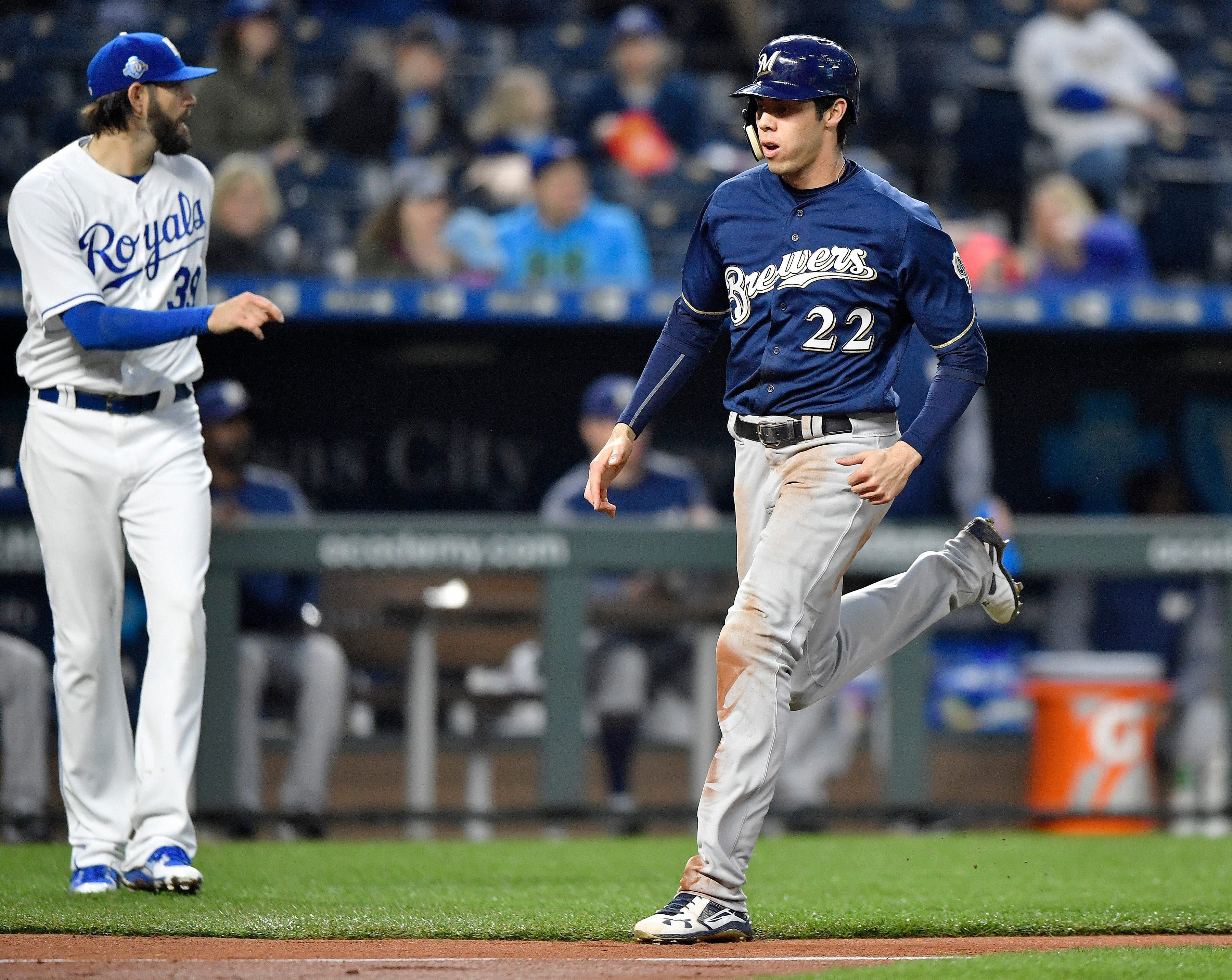 Brewers' Home Opener Spoiled By Royals' 11-1 Rout Brewers' Home Opener Spoiled By Royals' 11-1 Rout