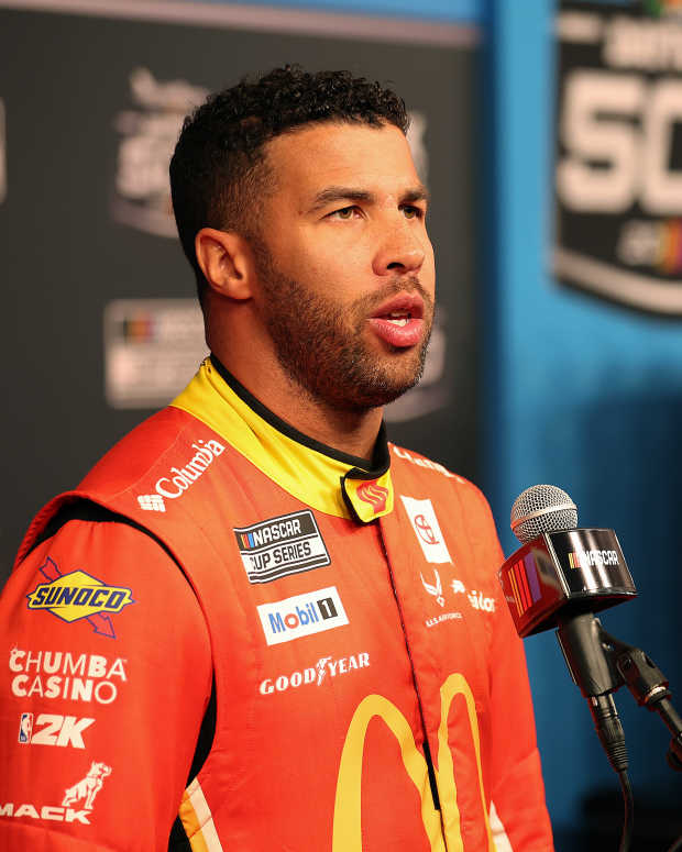 NASCAR Phoenix: Bubba Wallace Suffers Brake Failure, Hits Wall NASCAR Phoenix: Bubba Wallace Suffers Brake Failure, Hits Wall
